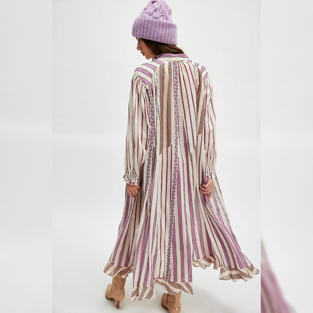 Free People Sweet Dreams Maxi Dress In Ivory Tea Combo Women's‎ Size XS/S - Picture 2 of 16